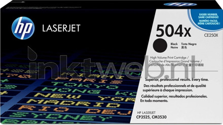 HP 504X LaserJet Toner Zwart XL (CE250X)