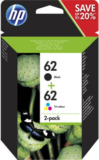 HP 62 Cartridges Combo Pack Inkt
