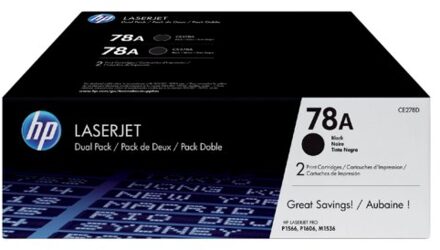 HP 78A Toners Zwart Duo Pack
