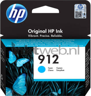 HP 912 Inktcartridge Cyaan