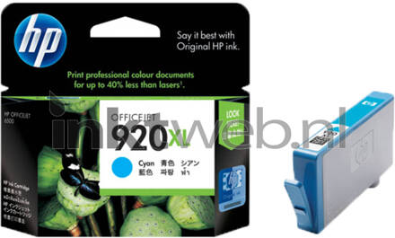 HP 920XL Inktcartridge Cyaan