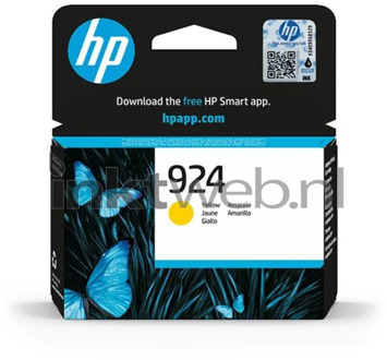 HP 924 (4K0U5NE) inktcartridge geel (origineel)