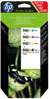 HP 940xl Multi-pack Zwart En Kleur Cartridge