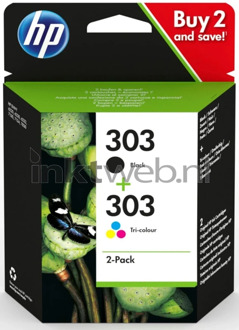 HP cartridge 303 2-pack - Instant Ink (Zwart + kleur)