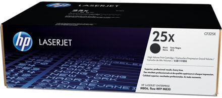 HP CF325X nr. 25X toner cartridge zwart hoge capaciteit (origineel)