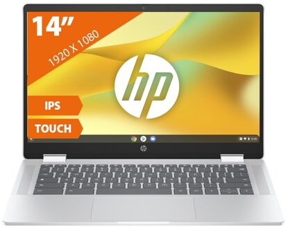 HP Chromebook x360 14b-cd0025nd -14 inch Chromebook Zilver