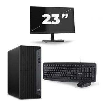HP EliteDesk 800 G6 Tower - Intel Core i5-10e Generatie - 16GB RAM - 256GB SSD - Windows 11 + 1x 23 inch Monitor