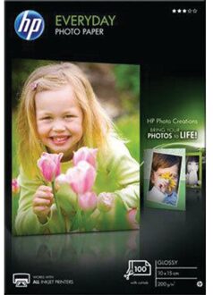 HP Everyday Glossy Fotopapier 100 Vel (10 x 15)