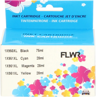 HP FLWR HP 950XL / 951XL 4-pack zwart en kleur cartridge