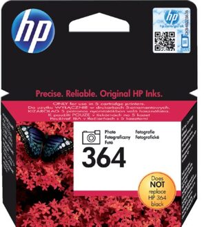 HP Inktcartridge HP CB317EE 364 foto zwart