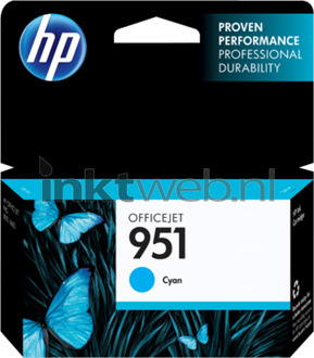 HP Inktcartridge HP CN050AE 951 blauw