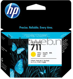 HP Inktcartridge HP CZ136A 711XL geel HC