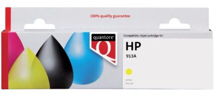 HP Inktcartridge quantore alternatief tbv hp f6t79ae 913a geel