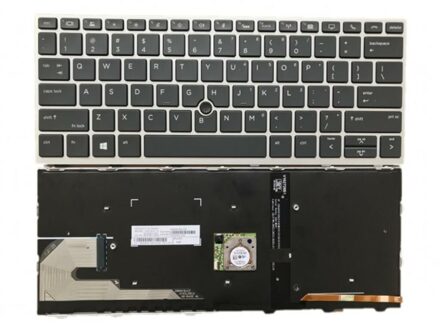 HP Notebook keyboard for HP Elitebook 730 G5 830 G5 with backlit Zwart/Zilver - small
