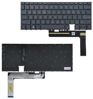HP Notebook keyboard for HP EliteBook X360 1030 G7 with backlit Zwart - small
