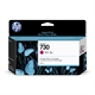 HP P2V63A nr. 730 inktcartridge magenta (origineel)