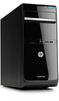 HP Pavilion p6 Series Tower - Intel Core i5-3e Generatie - 8GB RAM - 256GB SSD - Windows 10 Zwart - small