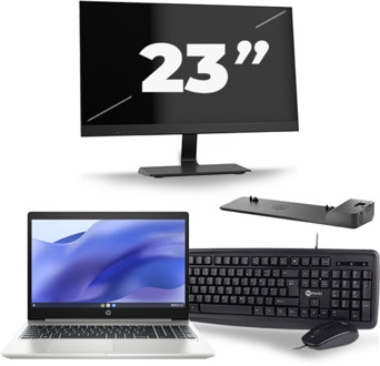 HP ProBook 450 G7 - Intel Core i5-10e Generatie - 15 inch - 8GB RAM - 256GB SSD - Windows 11 + 1x 23 inch Monitor - small
