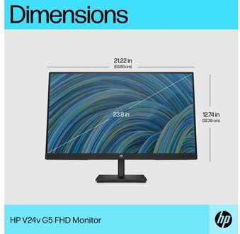 HP V24v G5 FHD Monitor Zwart