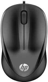 HP Wired Mouse 1000 Muis Zwart
