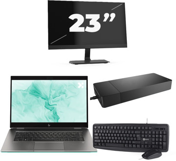 HP ZBook Studio G5 - Intel Core i7-8e Generatie - 15 inch - 16GB RAM - 256GB SSD - Windows 11 + 1x 23 inch Monitor