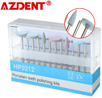 HP0312 Porcelain Teeth Polishing Kit Used For Low-Speed Handpiece Dental tools simple polishing restoration kit for porcelain