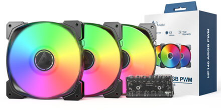 HP140 ARGB PWM 3 in 1 Pack Case fan