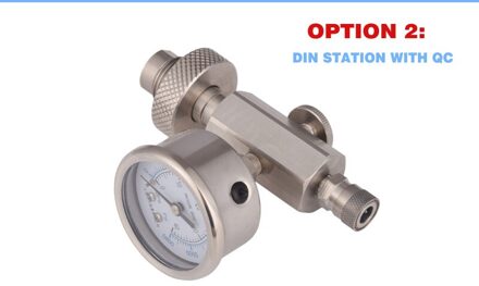 Hpa Hoge Druk Lucht Scuba Din Vul Station Adapter 300bar/4500psi din 40 gauge QC