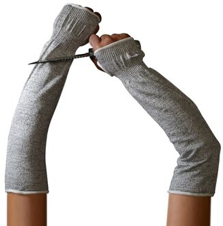 Hppe Cut Resistant Lange Mouwen Met Duim Gat Anti-Lek Werk Bescherming Arm Sleeve Cover 40Cm