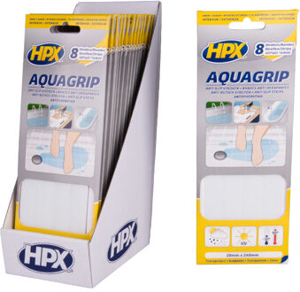 HPX Aqua Grip anti-slip tape (8 stuks) | Transparant | 20mm x 240mm - AG2024 AG2024