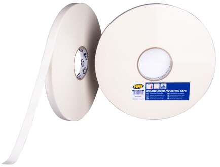 HPX Dubbelzijdige bevestigingstape | Wit | 19mm x 50m - MW1950 | 12 stuks MW1950