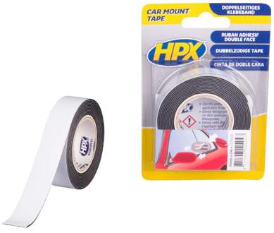 HPX Dubbelzijdige PE bevestigingstape | Zwart | 19mm x 2m - ZC0025 - ZC0025