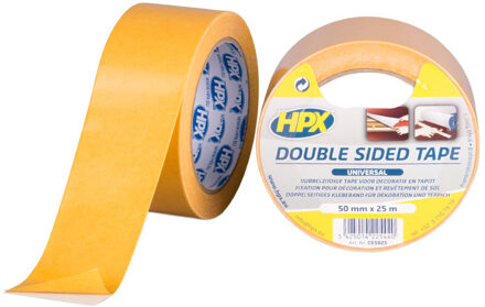 HPX Dubbelzijdige universele tape | Wit | 48mm x 25m - CE5025 | 36 stuks CE5025