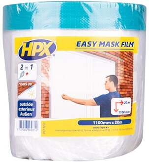 HPX Easy mask film cloth tape | 1100mm x 20m - PC1120 | 30 stuks PC1120