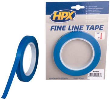 HPX Fine line tape (lineerband) | Blauw | 12mm x 33m - FL1233 | 20 stuks FL1233