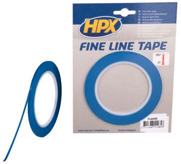 HPX Fine line tape (lineerband) | Blauw | 3mm x 33m - FL0333 | 40 stuks FL0333