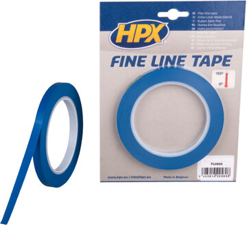 HPX Fine line tape (lineerband) | Blauw | 9mm x 33m - FL0933 | 40 stuks FL0933