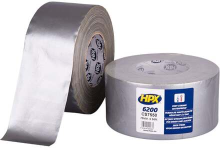 HPX Pantsertape | Zilver | 75mm x 50m - CS7550 | 12 stuks CS7550