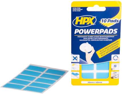 HPX Powerpads Dubbelzijdige Montage Pads - 10 stuks
