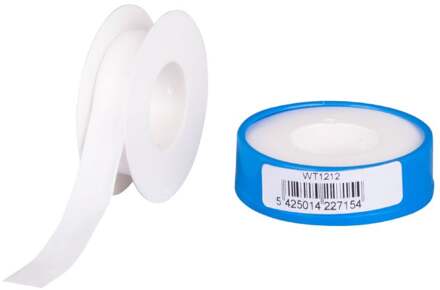 HPX PTFE waterafdichtingstape | Wit | 12mm x 12m - WT1212 - 10 stuks WT1212
