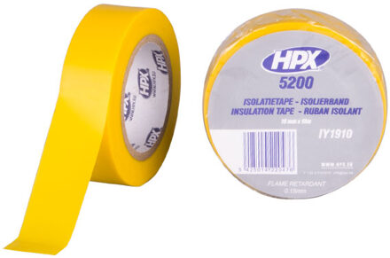 HPX PVC isolatietape | Geel | 19mm x 10m - IY1910 | 120 stuks IY1910