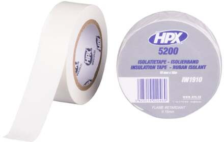 HPX PVC isolatietape | Wit | 19mm x 10m - IW1910 | 120 stuks IW1910