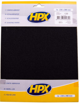 HPX Schuurpapiervel P120 x4 235930