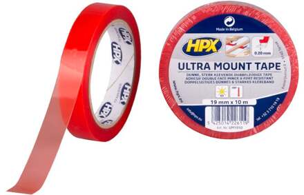 HPX Ultra Mount bevestigingstape | Transparant | 19mm x 10m - UM1910 UM1910