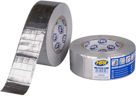 HPX Versterkte aluminium tape | 50mm x 50m - RA5050 - RA5050