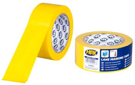HPX Zelfklevende markeringstape | Geel | 48mm x 33m - LY5033 | 36 stuks LY5033