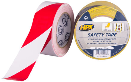 HPX Zelfklevende markeringstape | Geel/Zwart | 50mm x 33m - HW5033 HW5033