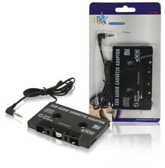 HQ Dolphix Auto cassette adapter met 3,5mm Jack connector / zwart