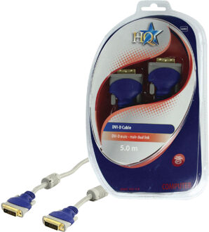HQ DVI Kabel DVI-D - DVI-D, 5m Kabel