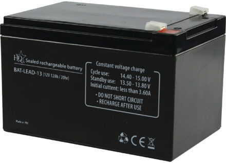 HQ Loodaccu voor mobiele geluidsinstallaties - 12V 12Ah